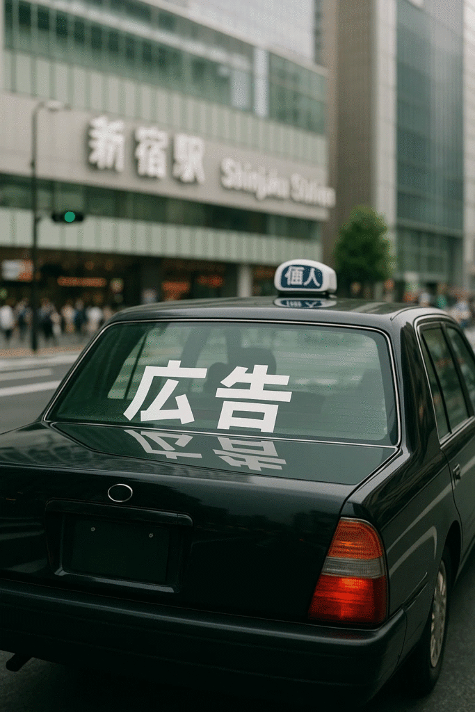 スキマ広告事例:個人タクシー