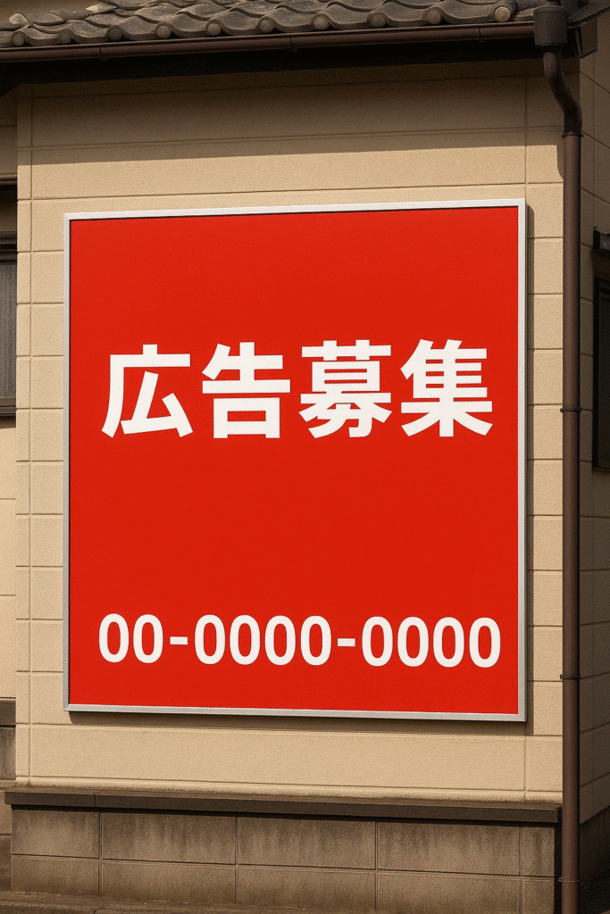 スキマコウコク・自宅の壁