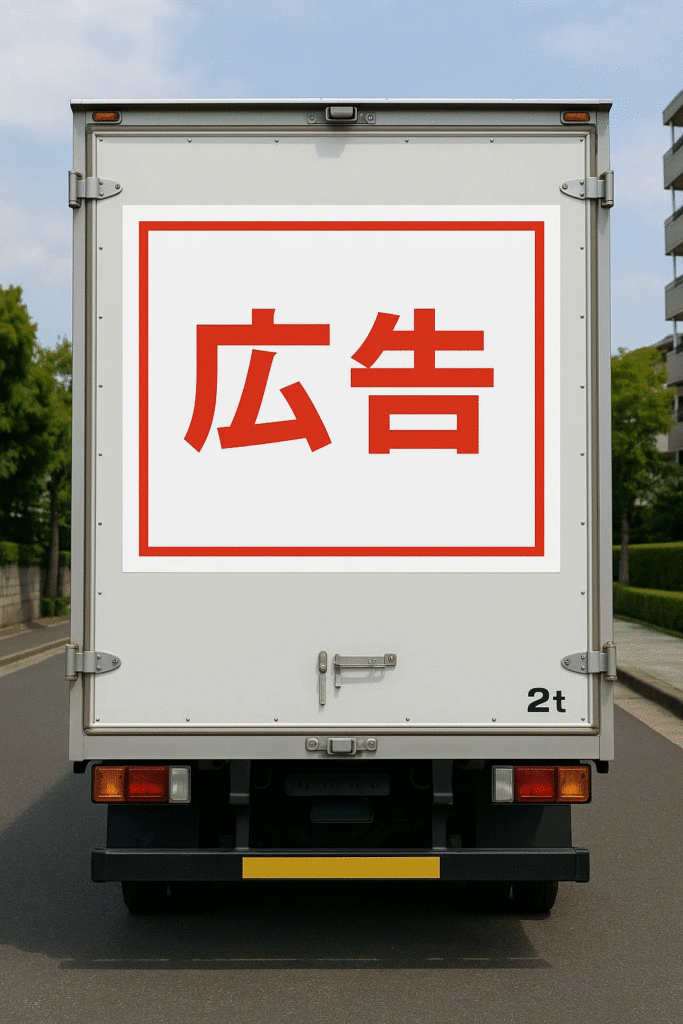 スキマコウコク・配達トラック