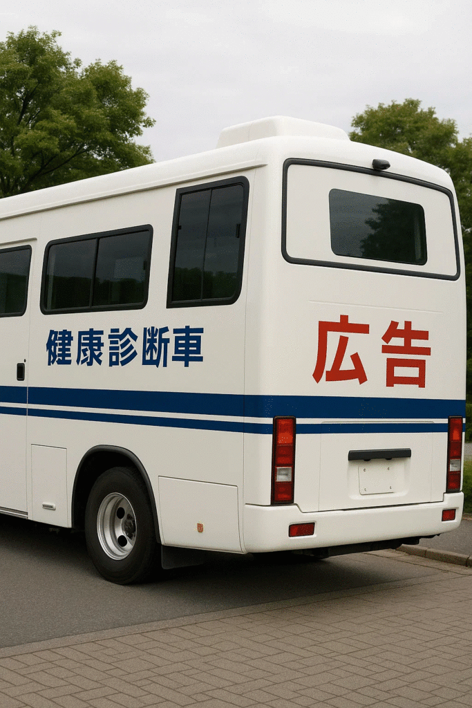 スキマ広告事例：検診車