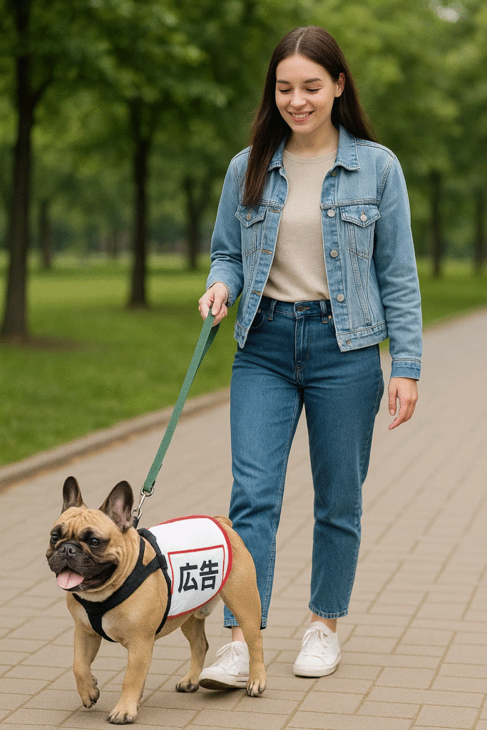 散歩中のペットウェア