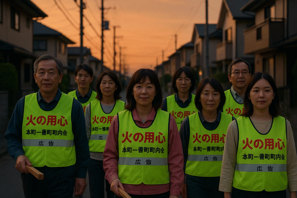 町内会の火の用心